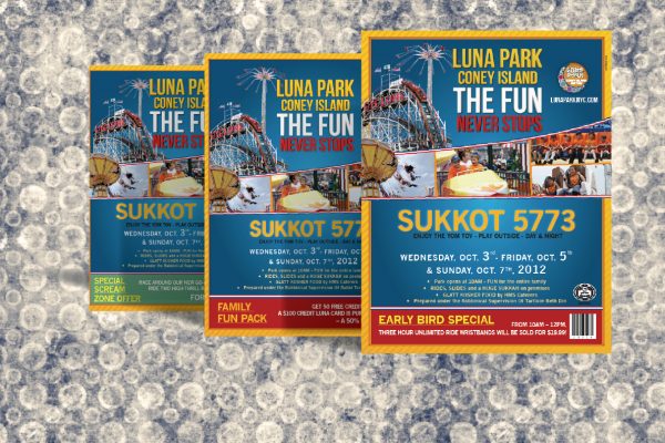Coney Island Luna Park Print Design