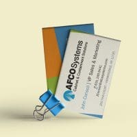 Afco Cabinet & Containment Solutions Business Cards