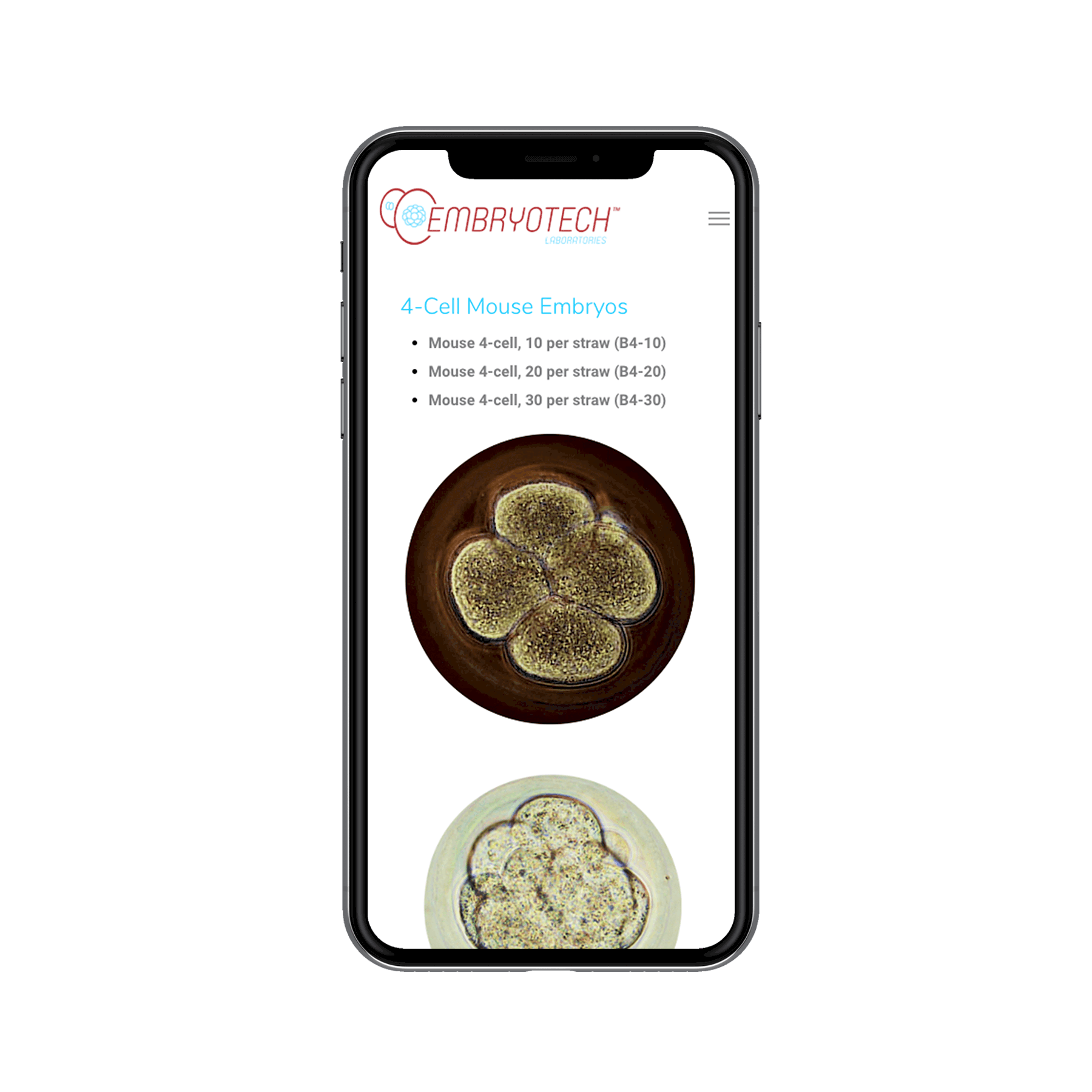 Embryotech Laboratories Website Design