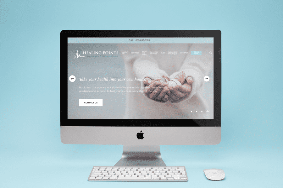 Healing Points website and brand design by MOKA Creative